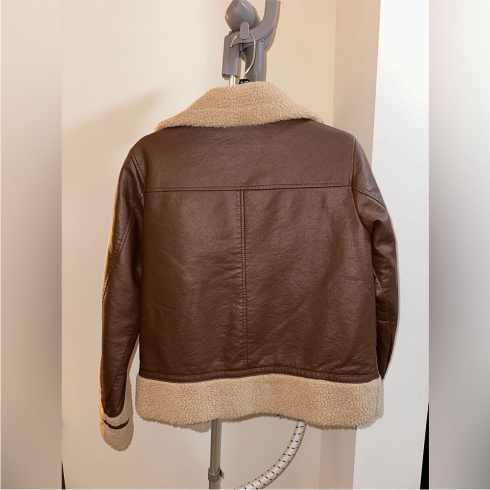 Universal Thread Shearling Bomber Jacket - image 3
